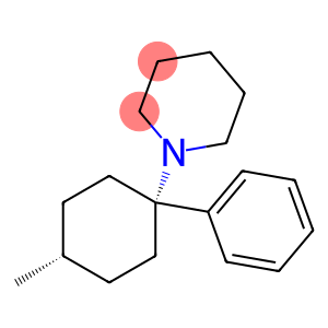 Piperidine, 1-(trans-4-methyl-1-phenylcyclohexyl)-