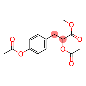 Benzenepropanoic acid, α,4-bis(acetyloxy)-, methyl ester