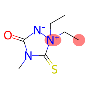1,2,4-Triazolidinium, 1,1-diethyl-4-methyl-3-oxo-5-thioxo-, inner salt