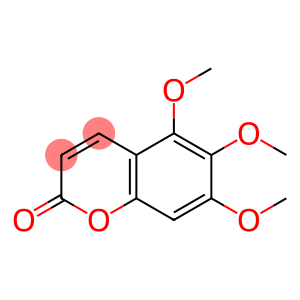 2H-1-Benzopyran-2-one, 5,6,7-trimethoxy-