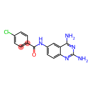 p-Chloro-N-[2,4-diamino-6-quinazolinyl]benzamide
