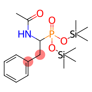 Phosphonic acid, [1-(acetylamino)-2-phenylethyl]-, bis(trimethylsilyl) ester (9CI)