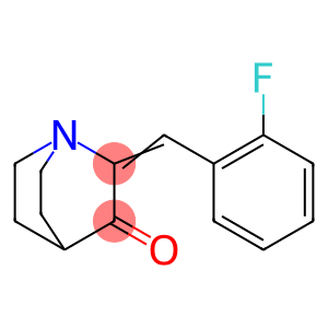 2-[(Z)-(2-FLUOROPHENYL)METHYLIDENE]-3-QUINUCLIDINONE