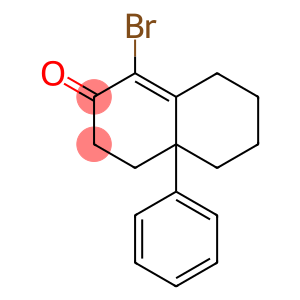 1-Bromo-4,4a,5,6,7,8-hexahydro-4a-phenyl-2(3H)-naphthalenone