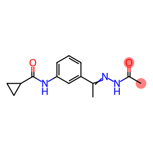 Acetic acid, 2-[1-[3-[(cyclopropylcarbonyl)amino]phenyl]ethylidene]hydrazide