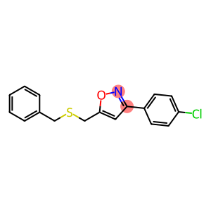 5-[(BENZYLSULFANYL)METHYL]-3-(4-CHLOROPHENYL)ISOXAZOLE