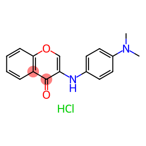 4H-1-Benzopyran-4-one, 3-[[4-(dimethylamino)phenyl]amino]-, hydrochloride (1:1)