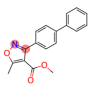 4-Isoxazolecarboxylicacid,3-[1,1-biphenyl]-4-yl-5-methyl-,methylester(9CI)