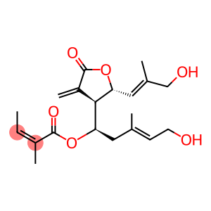 (Z)-2-Methyl-2-butenoic acid [(R,E)-5-hydroxy-3-methyl-1-[(2R,3R)-tetrahydro-2-[(E)-3-hydroxy-2-methyl-1-propenyl]-4-methylene-5-oxofuran-3-yl]-3-pentenyl] ester