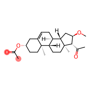 Pregn-5-en-20-one, 3-(acetyloxy)-16-methoxy-, (3β,16α)- (9CI)