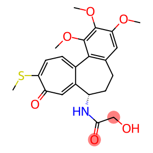 Acetamide, 2-hydroxy-N-[(7S)-5,6,7,9-tetrahydro-1,2,3-trimethoxy-10-(methylthio)-9-oxobenzo[a]heptalen-7-yl]-