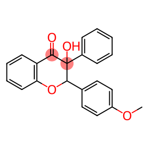 4H-1-Benzopyran-4-one, 2,3-dihydro-3-hydroxy-2-(4-methoxyphenyl)-3-phenyl-