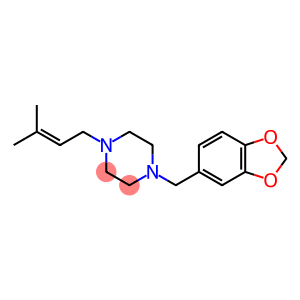 Piperazine, 1-(1,3-benzodioxol-5-ylmethyl)-4-(3-methyl-2-buten-1-yl)-