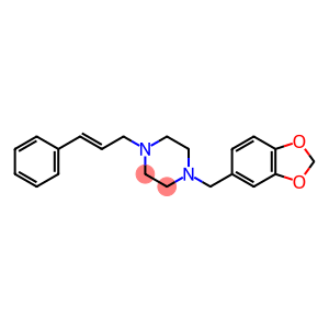 1-(3,4-Methylenedioxybenzyl)-4-[(E)-3-phenylallyl]piperazine