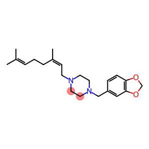 1-[(2Z)-3,7-Dimethyl-2,6-octadienyl]-4-[(1,3-benzodioxol-5-yl)methyl]piperazine