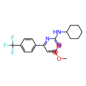 N-cyclohexyl-4-methoxy-6-(4-(trifluoromethyl)phenyl)pyrimidin-2-amine