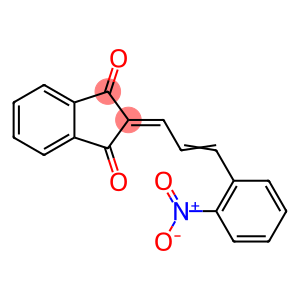 1H-Indene-1,3(2H)-dione, 2-[3-(2-nitrophenyl)-2-propen-1-ylidene]-