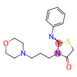 3-(3-Morpholinopropyl)-2-(phenylimino)-4-thiazolidinone