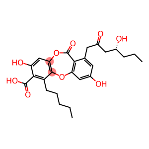 11H-Dibenzo[b,e][1,4]dioxepin-7-carboxylic acid, 3,8-dihydroxy-1-[(4R)-4-hydroxy-2-oxoheptyl]-11-oxo-6-pentyl-