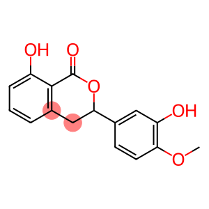 3,4-Dihydro-8-Hydroxy-3-(3-Hydroxy-4-Methoxyphenyl) 1H-2-Benzopyran-1-One(WXC00794)