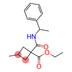 3-Methyl-1-[[(1-phenylethyl)amino]carbonyl]cyclobutanecarboxylic acid ethyl ester