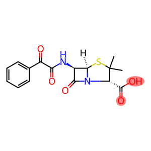 4-Thia-1-azabicyclo[3.2.0]heptane-2-carboxylic acid, 3,3-dimethyl-7-oxo-6-[(oxophenylacetyl)amino]-, [2S-(2α,5α,6β)]- (9CI)