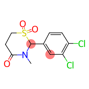 2-(3,4-dichlorophenyl)-3-methyl-1,1-dioxo-1,3-thiazinan-4-one