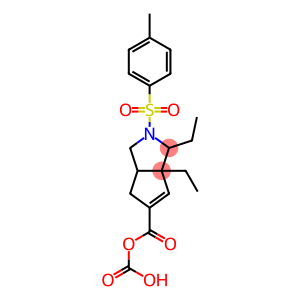 2-(Toluene-4-sulfonyl)-hexahydro-cyclopenta[c]pyrrole-5,5-dicarboxylic acid diethyl ester