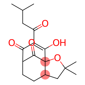 2,3,3a,4,5,6-Hexahydro-9-hydroxy-2,2-dimethyl-8-(3-methyl-1-oxobutyl)-7H-6,9a-methanocycloocta[b]furan-7,10-dione