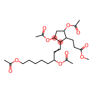 3,5-Bis(acetyloxy)-2-[3,8-bis(acetyloxy)-1-octenyl]cyclopentanepropanoic acid methyl ester