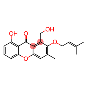 8-Hydroxy-1-hydroxymethyl-3-methyl-2-[(3-methyl-2-butenyl)oxy]-9H-xanthen-9-one