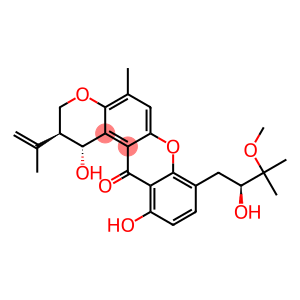 Pyrano[3,2-a]xanthen-12(1H)-one,2,3-dihydro-1,11-dihydroxy-8-[(2S)-2-hydroxy-3-methoxy-3-methylbutyl]-5-methyl-2-(1-methylethenyl)-,(1R,2S)-