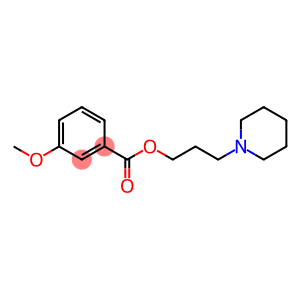 Benzoic acid, 3-methoxy-, 3-(1-piperidinyl)propyl ester