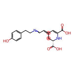 1,2,3,4-Tetrahydro-4-[2-[[2-(4-hydroxyphenyl)ethyl]imino]ethylidene]pyridine-2,6-dicarboxylic acid