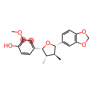 4-[(2R)-5β-(1,3-Benzodioxol-5-yl)tetrahydro-3β,4α-dimethylfuran-2-yl]-2-methoxyphenol