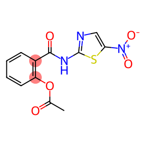 o-[n-(5-nitrothiazol-2-yl)carbamoyl]phenyl acetate