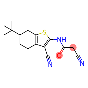 N-(6-tert-butyl-3-cyano-4,5,6,7-tetrahydro-1-benzothiophen-2-yl)-2-cyanoacetamide