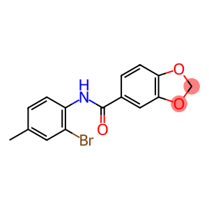 N-(2-bromo-4-methylphenyl)-1,3-benzodioxole-5-carboxamide