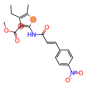 methyl 4-ethyl-2-[(3-{4-nitrophenyl}acryloyl)amino]-5-methyl-3-thiophenecarboxylate