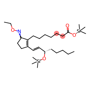 Prosta-8(12),13-dien-1-oic acid, 9-(ethoxyimino)-15-[(trimethylsilyl)oxy]-, trimethylsilyl ester, (13E,15S)- (9CI)