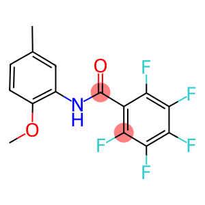 2,3,4,5,6-pentafluoro-N-(2-methoxy-5-methylphenyl)benzamide