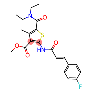 methyl 5-[(diethylamino)carbonyl]-2-{[3-(4-fluorophenyl)acryloyl]amino}-4-methyl-3-thiophenecarboxylate