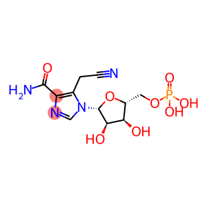 1H-Imidazole-4-carboxamide, 5-(cyanomethyl)-1-(5-O-phosphono-β-D-ribofuranosyl)-