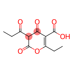 6-ethyl-2,4-dioxo-3-propionyl-3,4-dihydro-2H-pyran-5-carboxylic acid