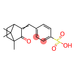 4-[(4,7,7-trimethyl-3-oxo-2-bicyclo[2.2.1]heptanylidene)methyl]benzenesulfonic acid