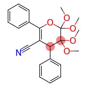 2H-Pyran-5-carbonitrile,3,4-dihydro-2,2,3,3-tetramethoxy-4,6-diphenyl-