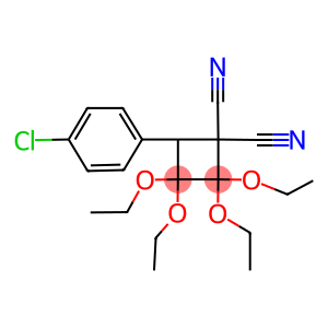 4-(4-chlorophenyl)-2,2,3,3-tetraethoxy-1,1-cyclobutanedicarbonitrile