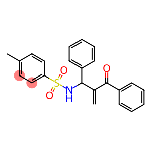 Benzenesulfonamide, N-(2-benzoyl-1-phenyl-2-propen-1-yl)-4-methyl-