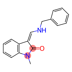 3-[(benzylamino)methylene]-1-methyl-1,3-dihydro-2H-indol-2-one