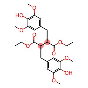 2,3-Bis[(E)-(4-hydroxy-3,5-dimethoxyphenyl)methylene]butanedioic acid diethyl ester